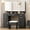 Black, variant on Vanity with Mirror and Lights, Makeup Vanity with 7 Drawers, Vanity Set with Tri-Folding 3 Colors Lighting Mirror and Cushioned Stool, Big Vanities with Power Outlet Perfect for Bedroom, Gray