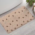 thumbnail image 2 of Beige Football and Stars Pattern Bathroom Rugs Mat,Non Slip Microfiber Bathroom Rug,Rubber Backing,Soft Bathroom Mats for Bathroom Floor,Tub and Shower,17x30in(43x75cm), 2 of 5