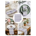 thumbnail image 3 of Light Purple Stripes Cloth Napkins Set of 8 Reusable Dinner Napkins, Modern Minimalist Horizontal Lines Cocktail Napkin Washable Table Napkins for Wedding/Holiday Party/Baby Shower 20"x20", 3 of 7