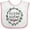 White and Pink, variant on Inktastic Middle Sister Leaves, Circle, Heart Girls Baby Bib