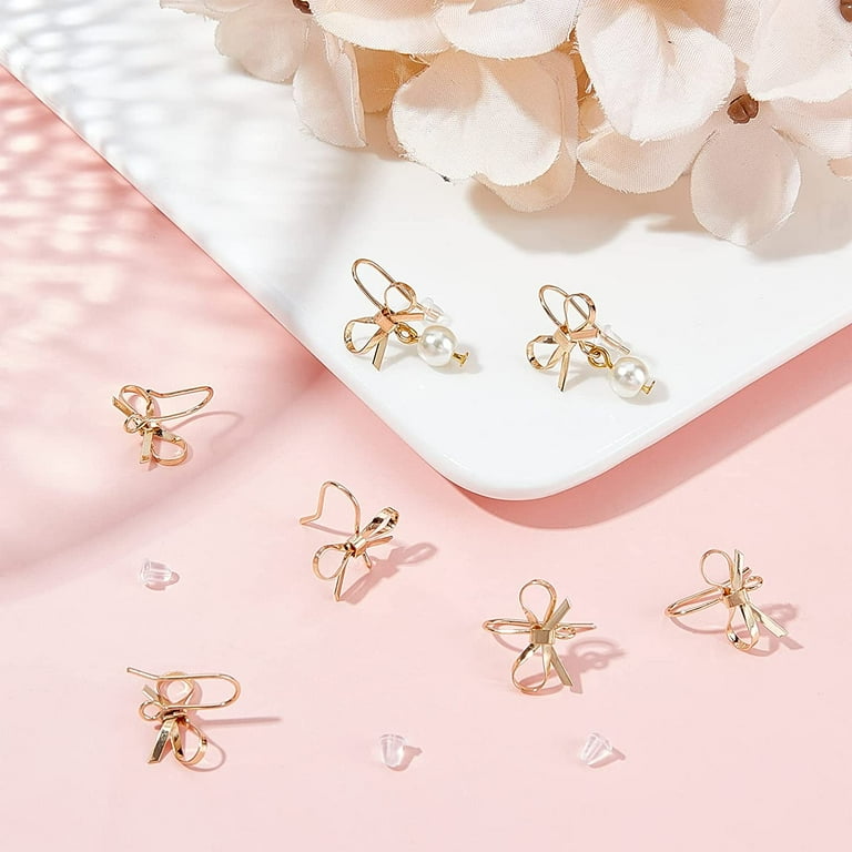 Stud earring 2024 findings with loop