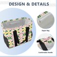thumbnail image 4 of FORMRS Tote Bag for Women Large Capacity Canvas Travel Foldable Carry On Shopping Handbag, Yellow Symmetrical Stars, 4 of 8