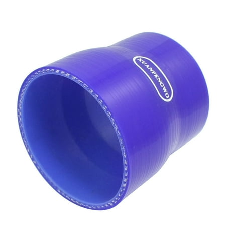 Unique Bargains 64mm to 70mm Straight Reducer Silicone Turbo Hose Coupling Blue
