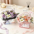 thumbnail image 6 of Flower Bouquet Building Set, Everlasting Flower Ornaments for Home Decoration, Purple or Pink Roses Bouquet Artificial Toys Valentines Day Gifts to Mom Wife Girlfriend, 6 of 7