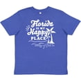 thumbnail image 3 of Inktastic Florida is My Happy Place with Palm Trees Youth T-Shirt, 3 of 5