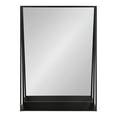 thumbnail image 3 of Kate and Laurel Lintz Miroir Moderne avec Tablette de Rangement, 18 Pouces x 24 Pouces, Noir, 3 of 7