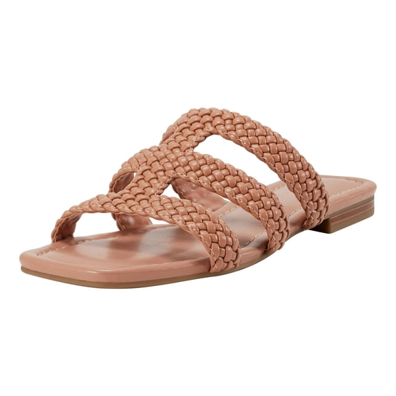 Bandolino Women's Sumer Flat Sandal, Light Natural 110, 9