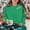 Green, variant on Lopecy-Sta Women's Christmas Merry Print Crewneck Sweatshirt, Fleece-Lined Long Sleeve Casual Pullover for Holiday Party Daily Wear Green L