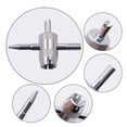 thumbnail image 3 of 4 Way Tire Valve Stem Core Removal Tools, 4-in-1 Tyre Air Valve Stem Puller Remover and Installer Repair Kit, Multifunctional Tire Valves Core Removal Tool Wrench for Car Motorcycle Bicycle（1PCS）, 3 of 6