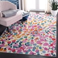 thumbnail image 1 of Safavieh Lillian Collection LLN380Q Abstract Area Rug, 5' 3" x 7' 7", Rose/Gold, 1 of 8