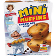 thumbnail image 5 of Little Debbie Chocolate Chip Mini Muffins, 10 Boxes of Bite-Sized Muffins, 5 of 6