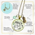 thumbnail image 4 of Christmas Snowman Necklace As Merry As I Get Funny Holiday Gutsy Goodness Female Adult Bronze Metal Jewelry, 4 of 7