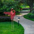 thumbnail image 5 of 40" Pink Flamingo Bird Iron Ornament Outdoor Garden Stake Sculpture Yard Lawn Art Statue, 5 of 16