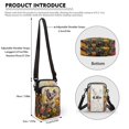 thumbnail image 6 of HELLHERO Leakproof Travel Crossbody Purse for Outdoor Holiday Travel, Koala Floral Pattern, 6 of 7
