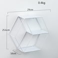thumbnail image 3 of unbranded Estante Decorativo De Pared En Forma Hexagonal Con Doble Nivel En Hierro, 3 of 8