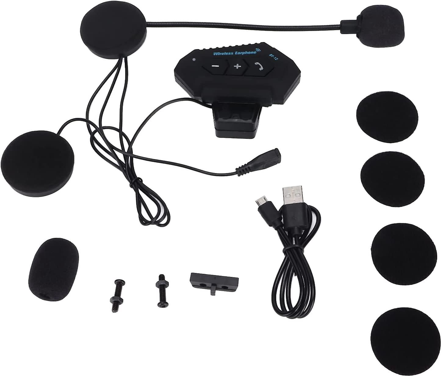 Helmet Hands-Free Bluetooth Intercom Headset Bt 5.0 With Microphone, Automatic Answer TX