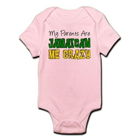 

CafePress - Parents Jamaican Me Crazy Body Suit - Baby Light Bodysuit