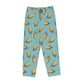 thumbnail image 4 of Naloa Lemon Ice Cream Print Women’s Ultra-Soft Comfy Pajama Lounge Pants with Pockets & Drawstring, 4 of 8