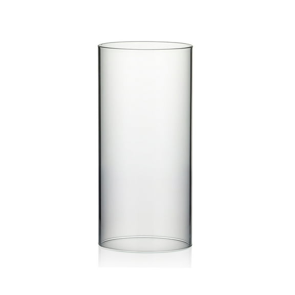 WGV Clear Hurricane Candle Shade Chimney Tube - Wide 4.7", Height 10" Good quality, Heavy Weighted Base - 1 Pc