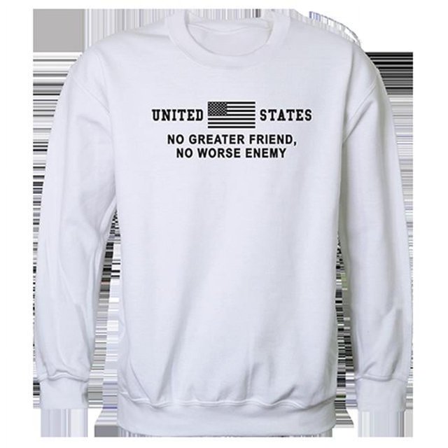 Rapid Dominance TS2-792-WHT-04 Pas de Plus Grand Sweat-Shirt à Col Rond Graphique&44; Blanc - Extra Large