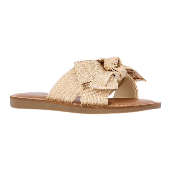 Wonder Nation Little Girls and Big Girls Mommy & Me Flat Sandals