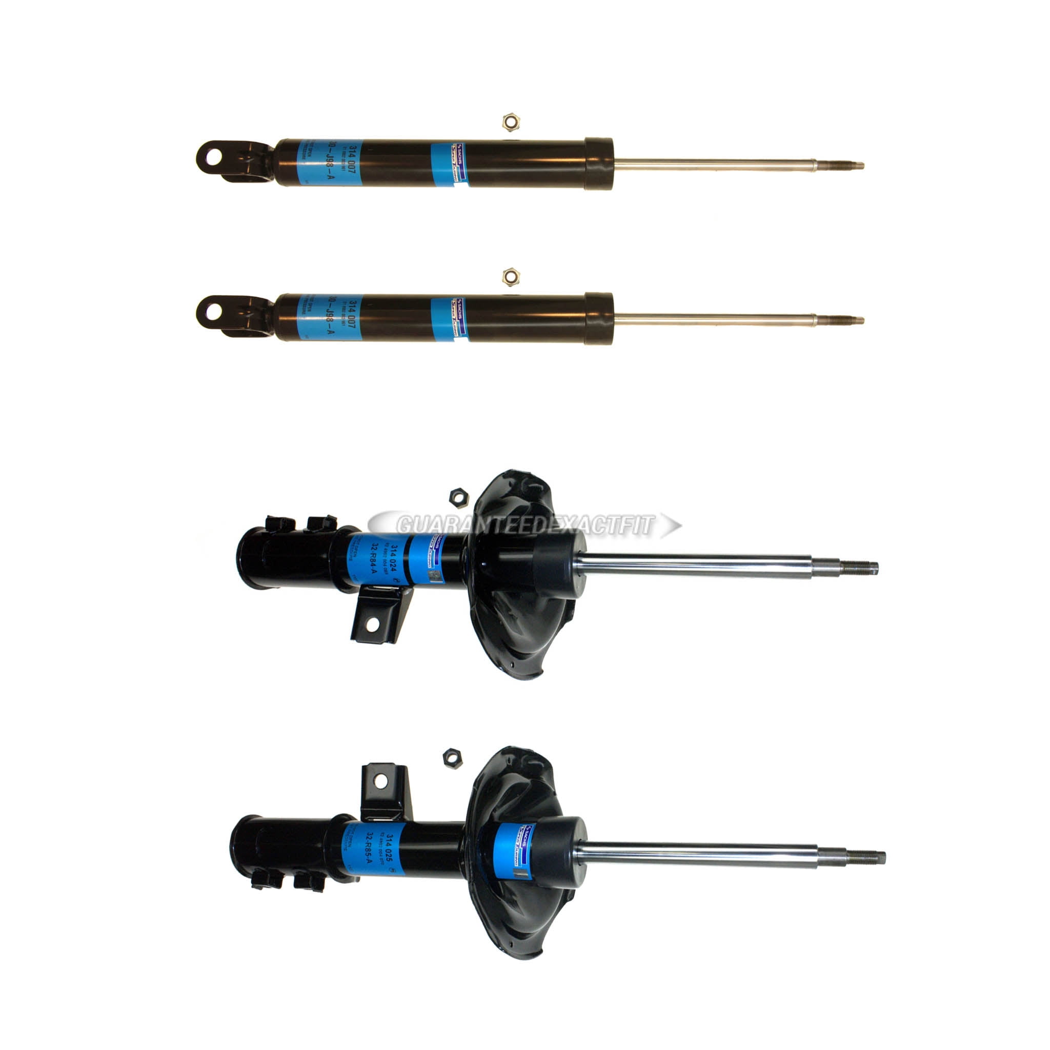 For Hyundai Elantra 2009 2010 2011 Sachs Front Rear Shocks Struts