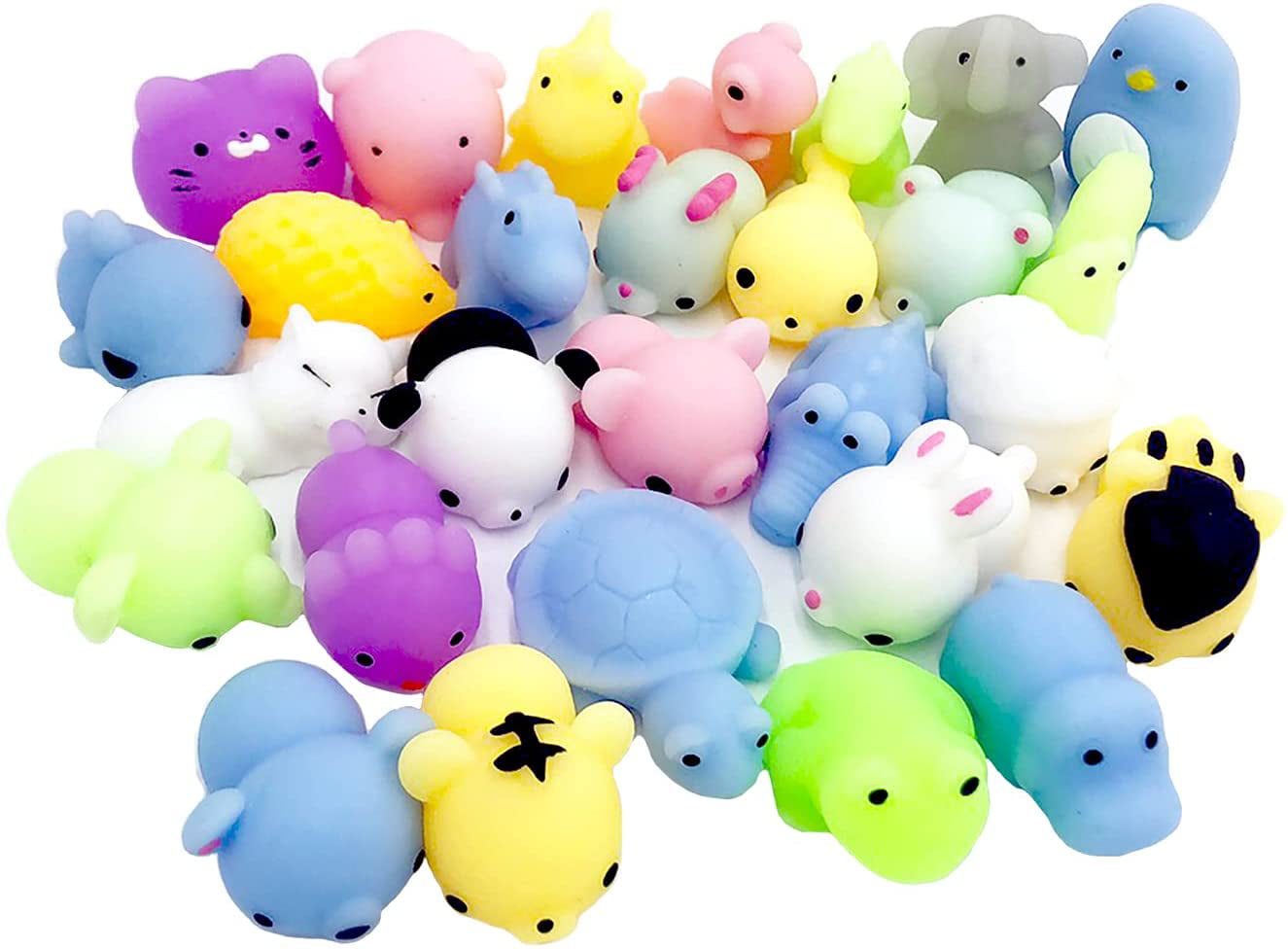 Nestling 32Pièces Kawaii Mochi Squishy Toys - Mini Squishies Soft S