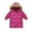 Hot Pink, variant on KAUOD Girls Hooded Parka Coats Quilted Puffer Lightweight Jackets Kids Toddler Winter Warm Coats Outdoor Padded down Outwear