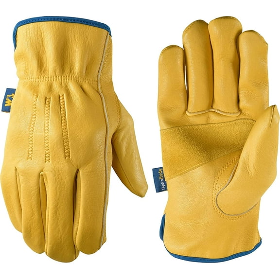 Men’s Slip-On HydraHyde Full Leather Work Gloves | Water-Resistant | Large (1168L)