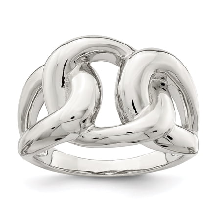 Sterling Silver Linked Knot Ring QR6909