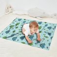 thumbnail image 2 of LightBlue Cartoon Dinosaurs NatureElements Pattern Blanket,Comfortable Soft Flannel Throw Blanket,All Season,Warm Lightweight Blankets for Sofa Bed Couch Living Room Chair,30"x40", 2 of 4