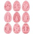 thumbnail image 1 of ADDHAT 9Ud Para Galletas En Rosa Con Formas De Pascua Y Modelado Fácil Para Cocina, 1 of 8