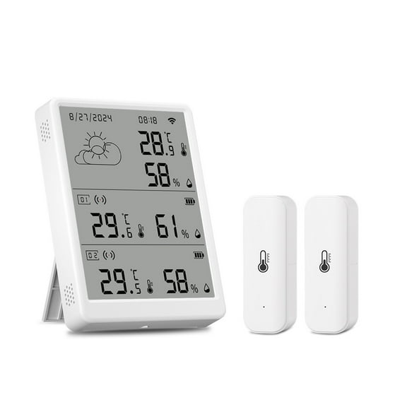 Wireless Weather Station Digital Room Thermometer Indoor Outdoor Hygrometer WIFI Temperature ,Weather Forecast