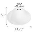 thumbnail image 2 of 5.1-inch Alabaster Pendant Replacement Light Glass Shade, Millbridge Collection – Design House, 2 of 7
