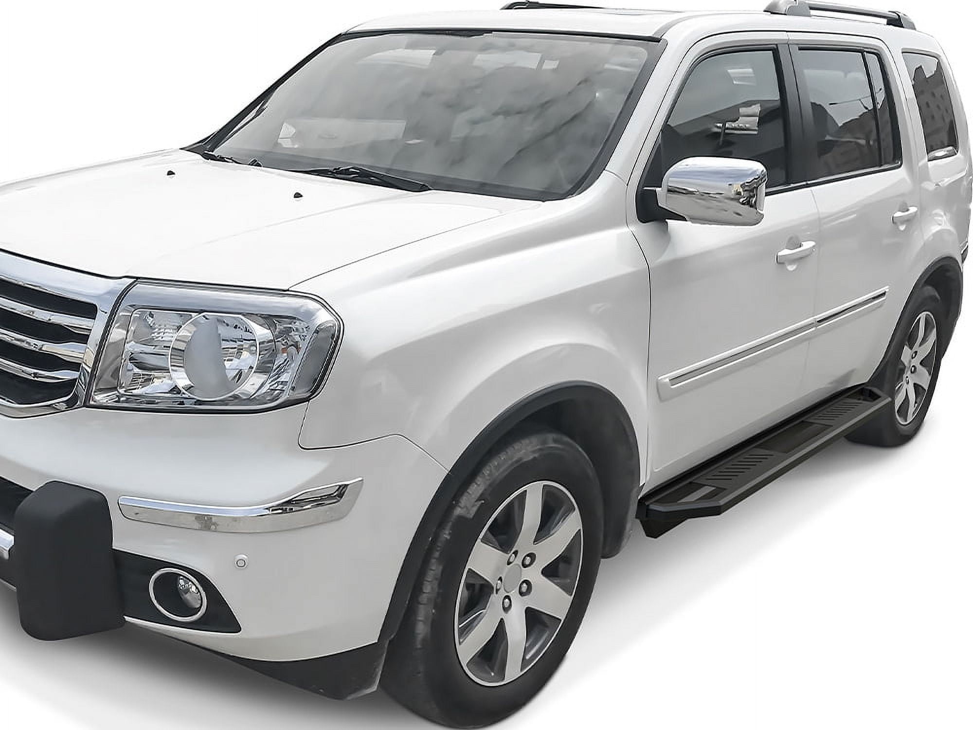 APS 6.5in Side Armor Stainless Steel Running Boards Compatible with Honda Pilot 2009-2015 & Acura MDX 2009-2013 (Nerf Bars Side Steps Side Bars)