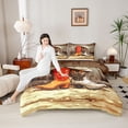 thumbnail image 4 of Homewish Western Boots 3-Piece Queen Comforter Set, Lodge Cabin, Retro Rustic, Reversible, 4 of 8