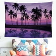 thumbnail image 4 of Cumka Home Sunrise Beach Tapestry Wall Hanging, Sunset Sea Ocean Tapestry Tropical Seashore Island Wall Tapestry Beach Wave Nature Tapestry, Beach Wall Decor for Dorm Bedroom Living Room 80"W x 60"L, 4 of 5