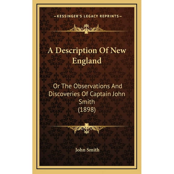 A Description Of New England (Hardcover)