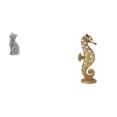 thumbnail image 1 of Figura de escritorio,Estatua de gato,linda estantería,escritorio,decoración del hogar,Estatua de resina,Estatua de resina para decoración del hogar,manualidades,oro,Escultura de oro,figura, 1 of 8