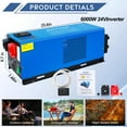 thumbnail image 4 of ZLPOWER 6000W 24V Pure Sine Wave Inverter Charger, 18000W Peak Power, 120V/240V AC Split Phase Output, Low Frequency DC to AC Inverter with LCD Display, ETL Certified to UL1741 for Home, RV, Boat, 4 of 17