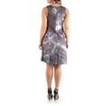 thumbnail image 2 of 24seven Comfort Apparel Plus Size Fit and Flare Knee Length Tank Dress, 2 of 4