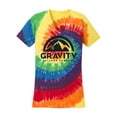 thumbnail image 1 of GOC Mountain Water-Based Womens Tie-Dye V-Neck Shirt - Rainbow - 2X-Large, 1 of 1
