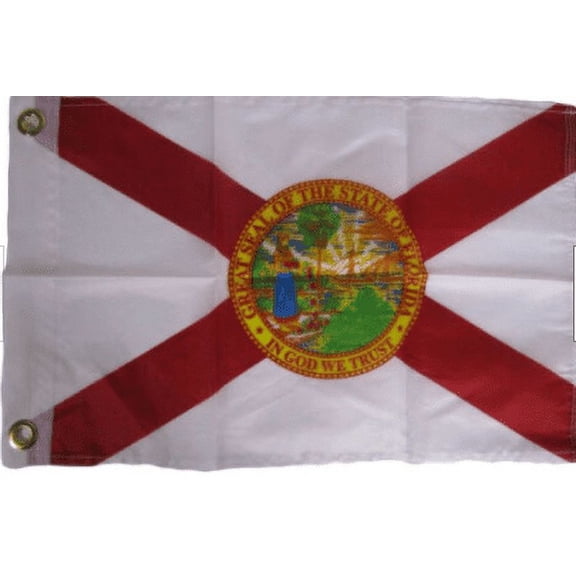 12x18 12"x18" State of Florida Motorcycle Boat Flag Grommets Indoor Outdoor