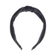 thumbnail image 4 of Unique Bargains 1 Pc Grace Wide Cross Knot Headbands for Women Black, 4 of 6