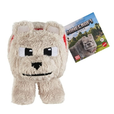 Minecraft Dennis the Wolf Plush Toy, 8-inch Collectible Soft Doll Inspired by A Minecraft Movie