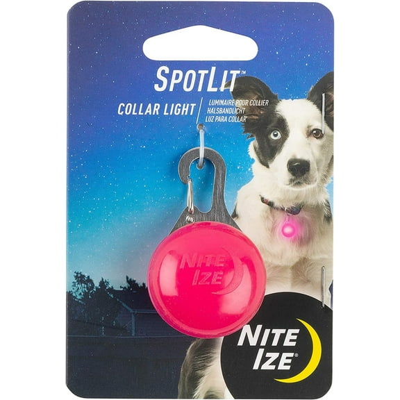 Nite Ize SpotLit Collar Light - Pink Plastic