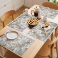 thumbnail image 5 of Flowers Placemats Set of 12 Watercolor Floral Neutral Brush Strokes Artwork Place Mats Indoor Wipeable Table Mats Washable Cloth Dining Table Placemats for Kitchen Holiday Party Home Decor 13x19 Inch, 5 of 9