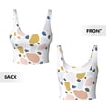 thumbnail image 5 of Xecao Geometric Spots for Sports Bra with Removable Pads, Crop Tank Top Design, Women's Longline Sports Bra - Non-Wired - Small, 5 of 9