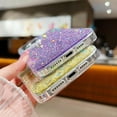 thumbnail image 4 of for iPhone 15 Plus Glitter Case for Women,Cute Bling Sparkle Sparkly Shiny Reflective Soft TPU Silicone Bumper Shockproof Girls Slim Protective Phone Case for iPhone 15 Plus 6.7 Inch (Silver), 4 of 4