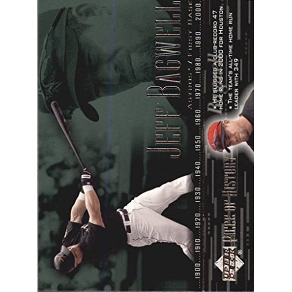 2002 UD Piece of History #43 Jeff Bagwell MLB Baseball Trading Card